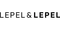 Schwarzer Text auf weißem Hintergrund mit der Aufschrift LEPEL & LEPEL in Großbuchstaben, fett und ohne Serifen.